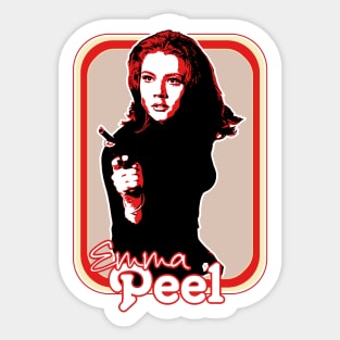 Emma Peel // Retro 60s Fan Art Design Sticker